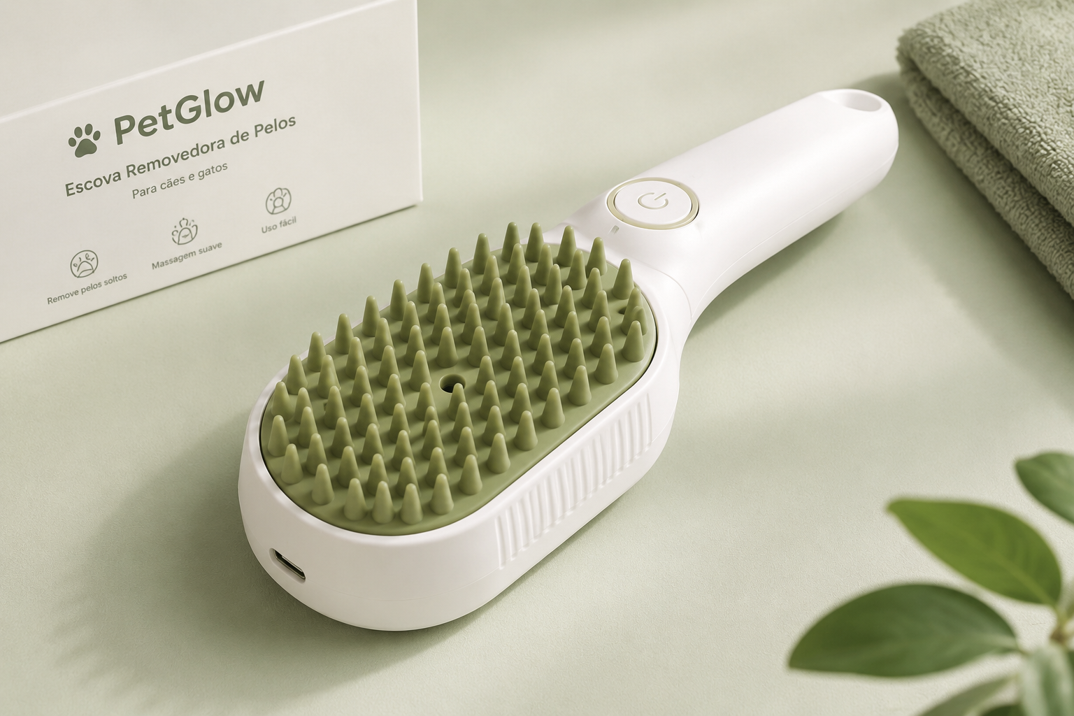 Escova Removedora de Pelos PetGlow